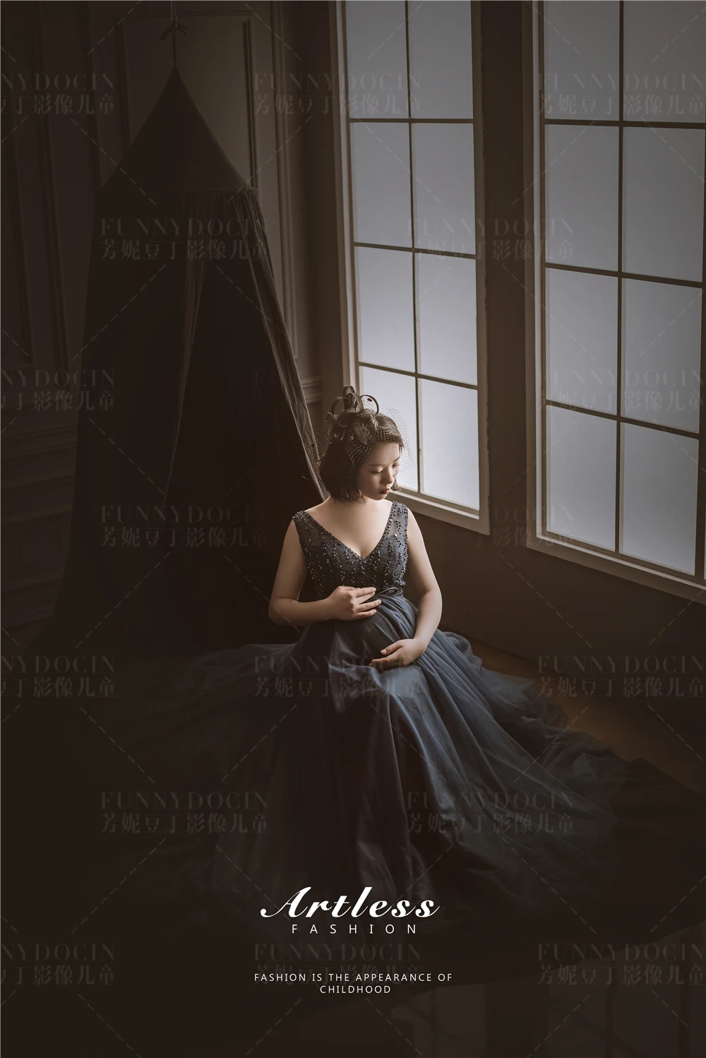 芳妮豆丁儿童摄影 窗外