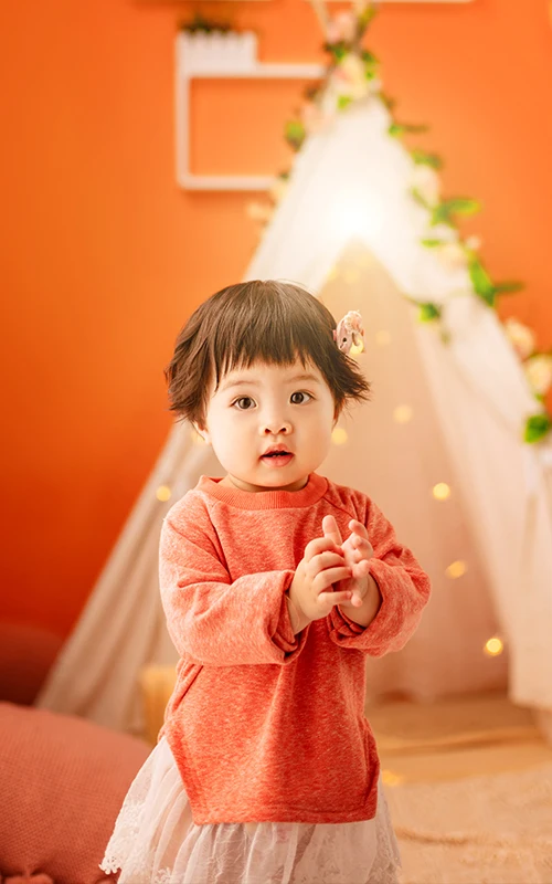 芳妮豆丁儿童摄影 ❤魔力橙色☀温暖你的秋日➷