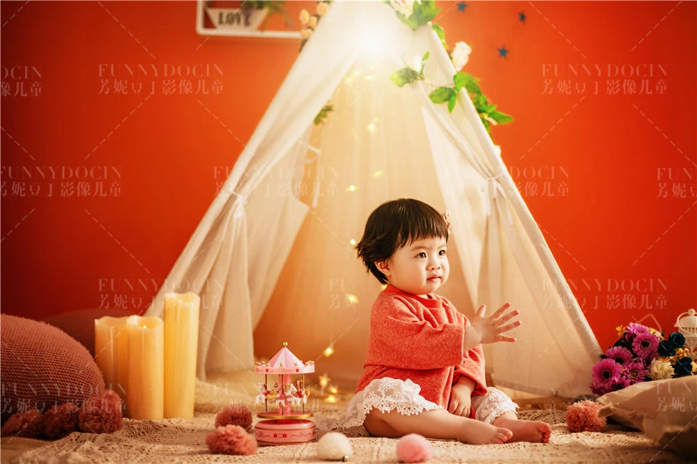 芳妮豆丁儿童摄影 ❤魔力橙色☀温暖你的秋日➷