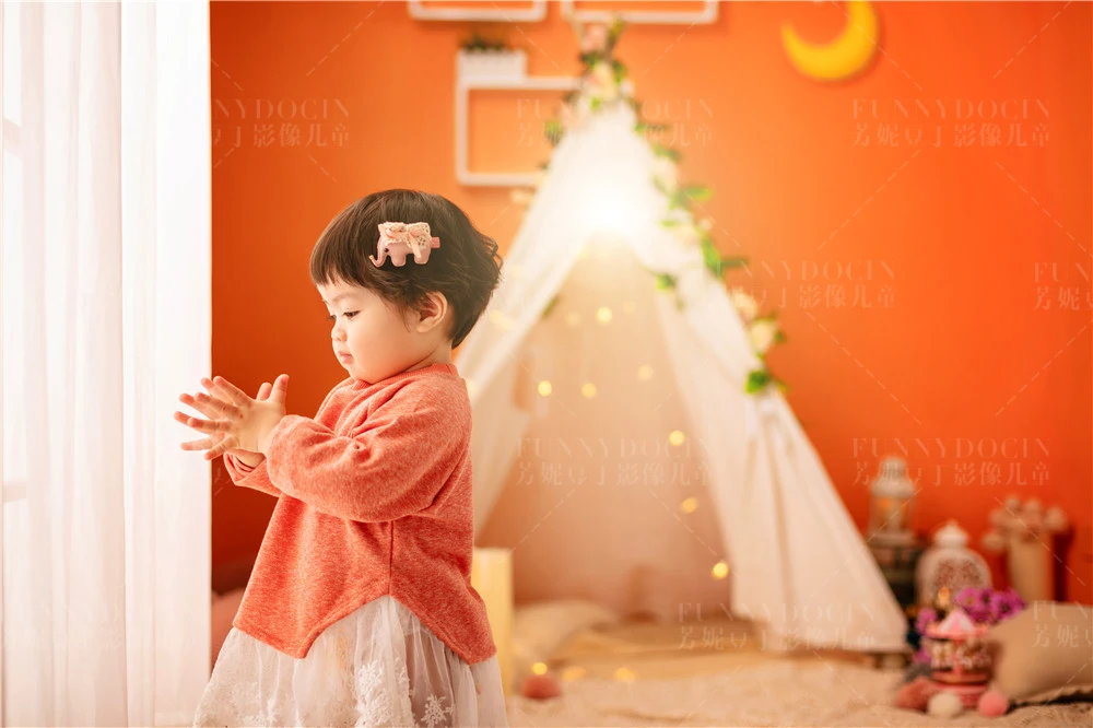 芳妮豆丁儿童摄影 ❤魔力橙色☀温暖你的秋日➷