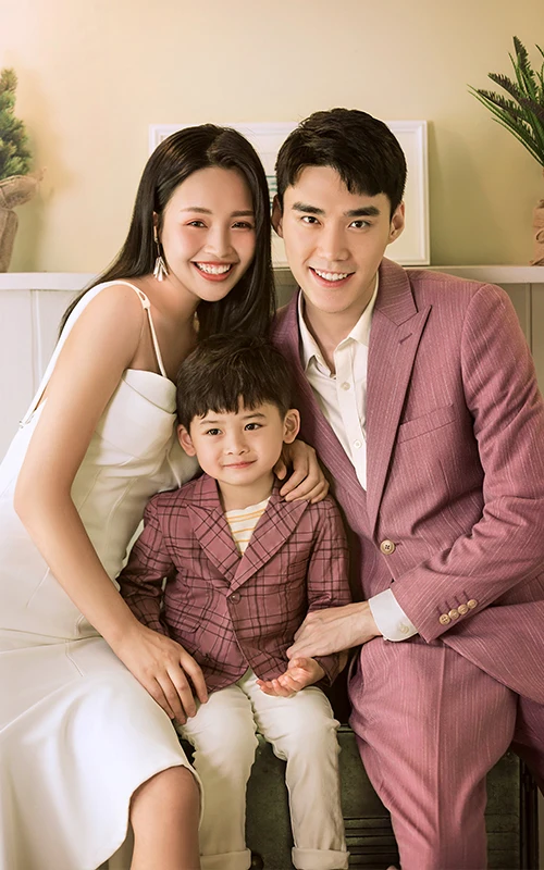 芳妮豆丁儿童摄影 A爆了，一家三口拍一组这样的亲子照