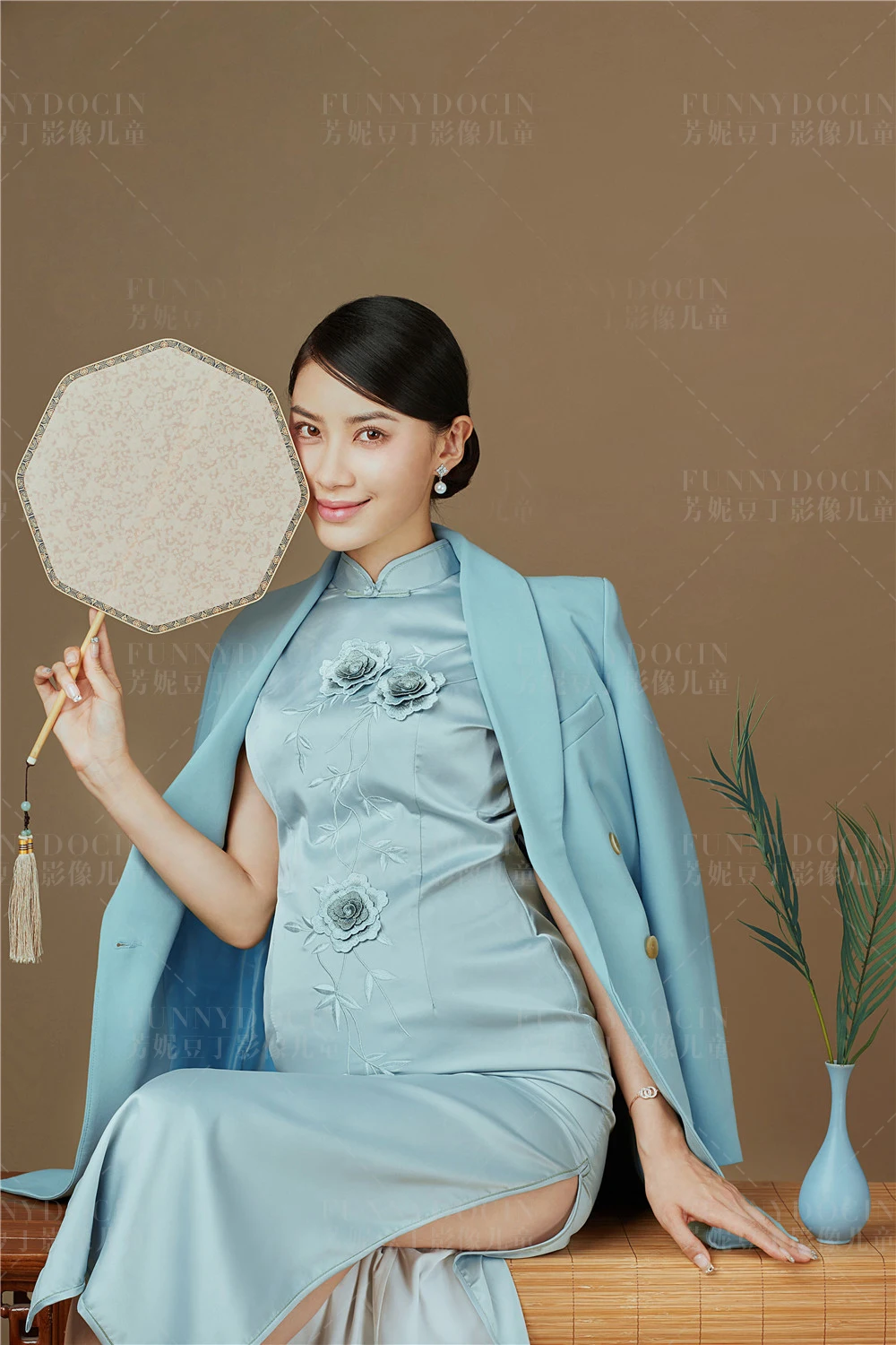 芳妮豆丁儿童摄影 花嗅