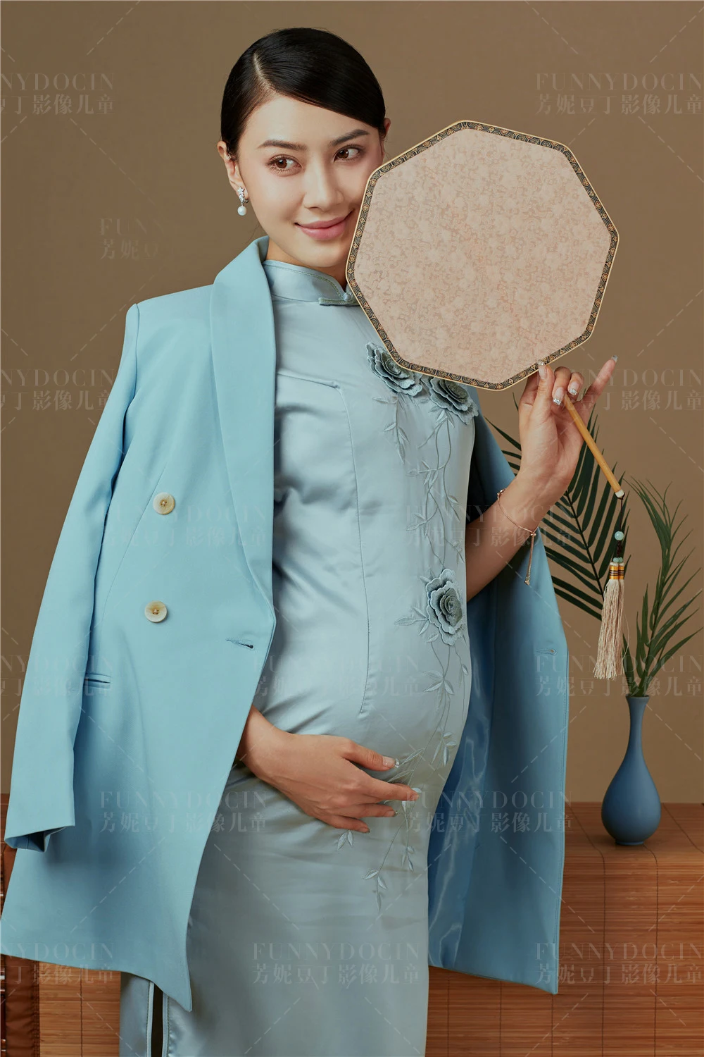 芳妮豆丁儿童摄影 花嗅