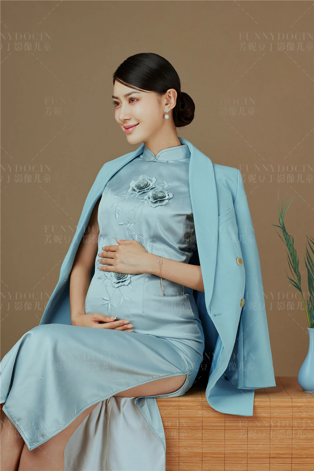 芳妮豆丁儿童摄影 花嗅