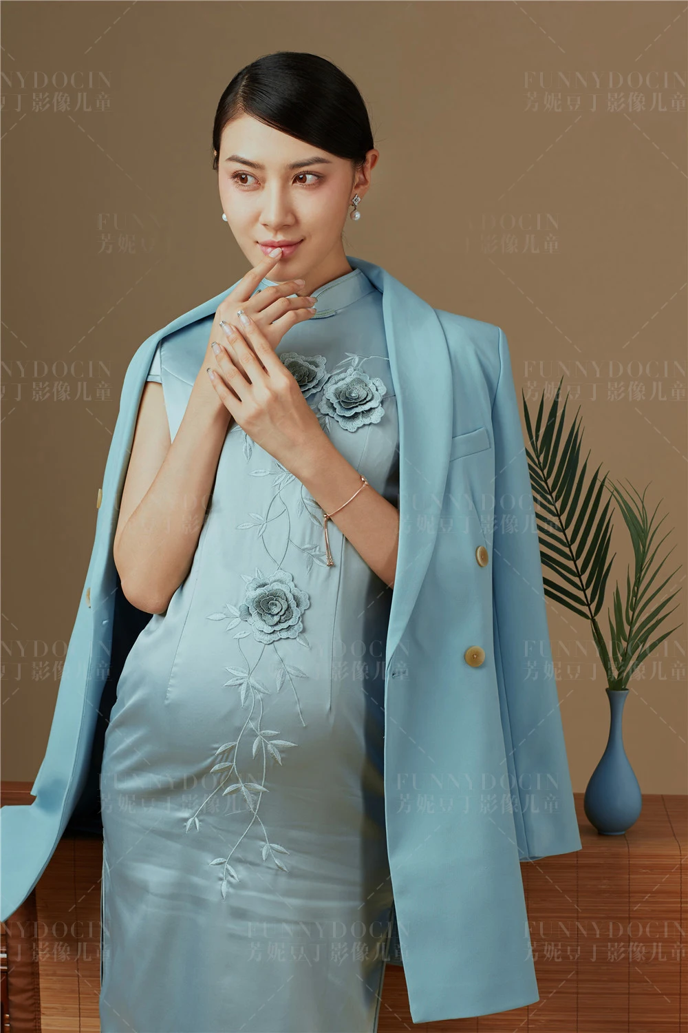 芳妮豆丁儿童摄影 花嗅