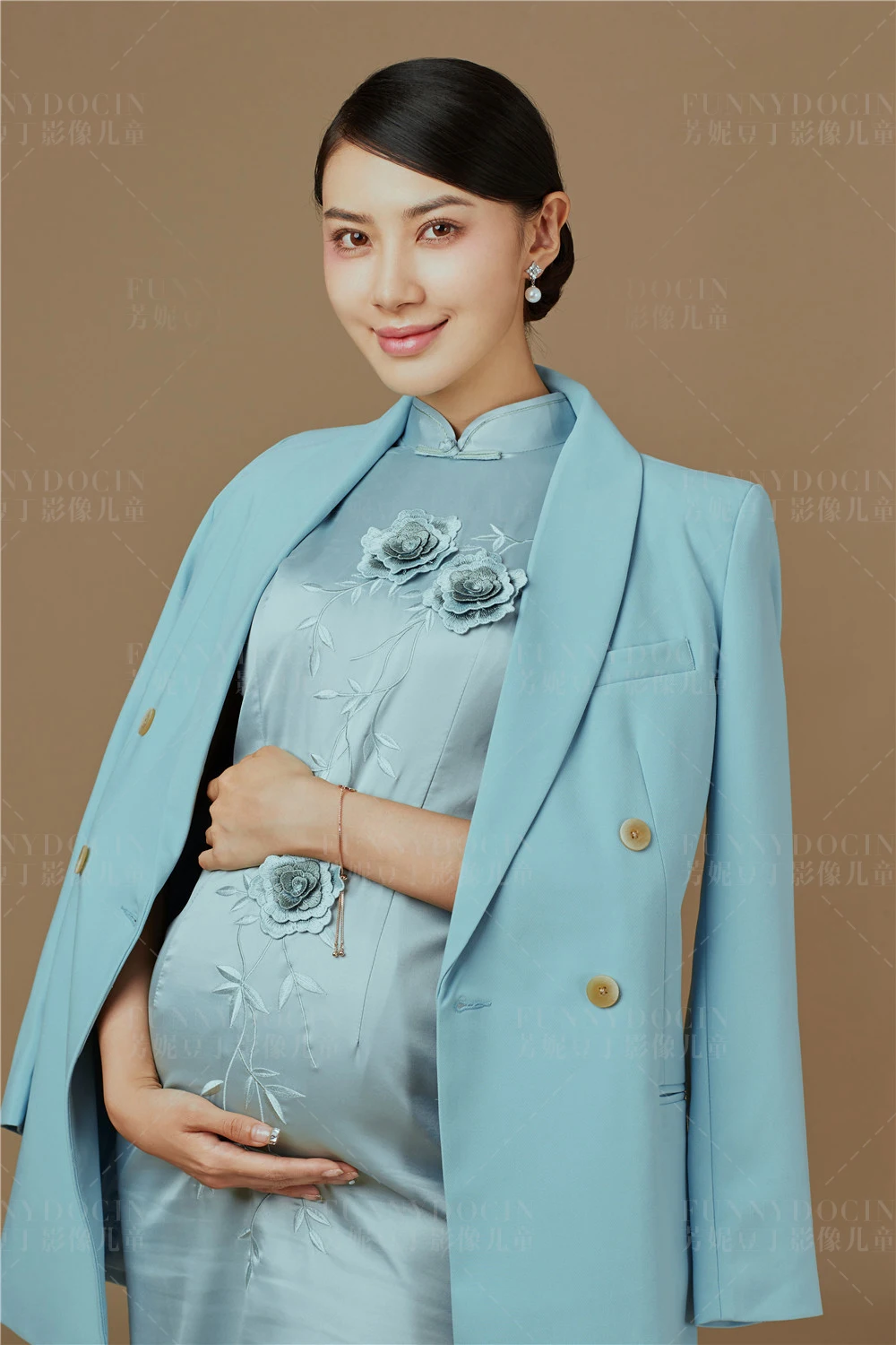 芳妮豆丁儿童摄影 花嗅