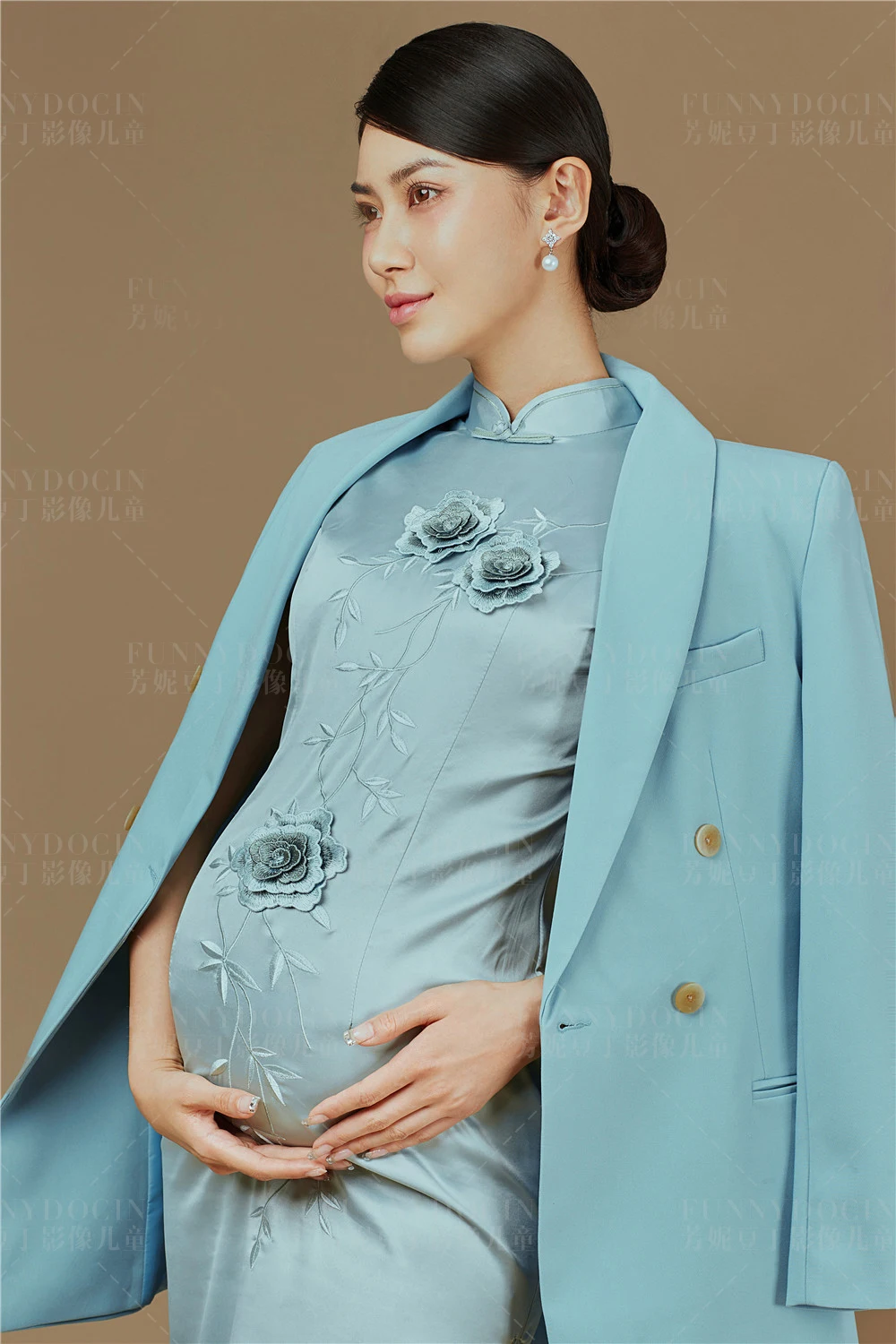 芳妮豆丁儿童摄影 花嗅