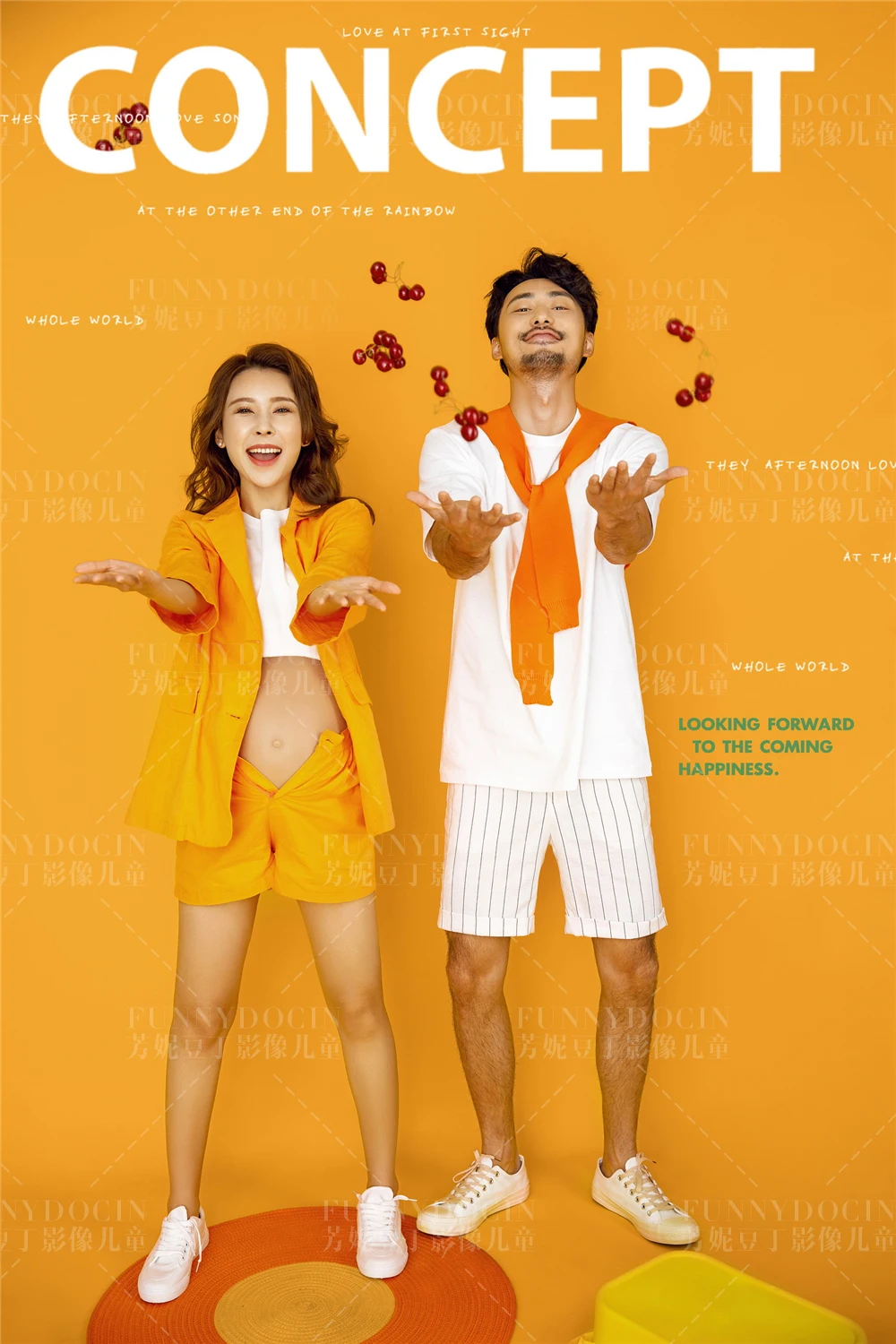 芳妮豆丁儿童摄影 橙色蜜意