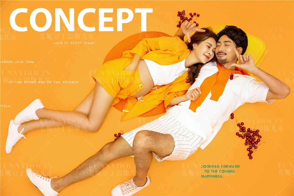 芳妮豆丁儿童摄影 橙色蜜意