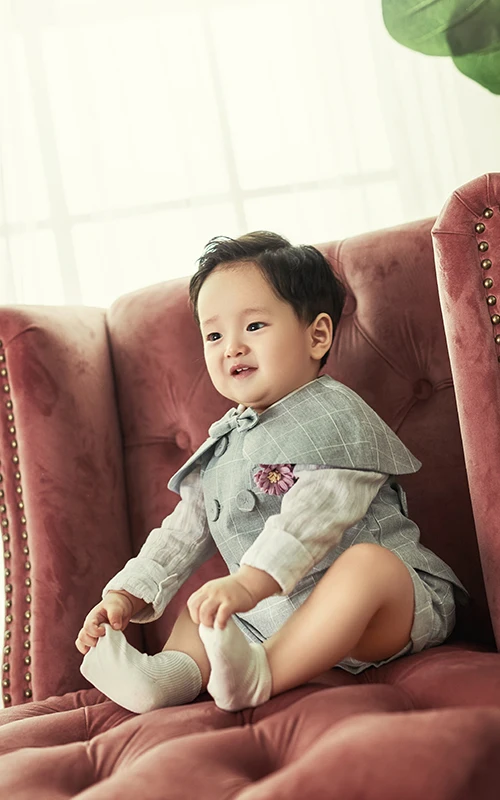 芳妮豆丁儿童摄影 萌力小王子 | 精致帅气的英式小绅士西装 