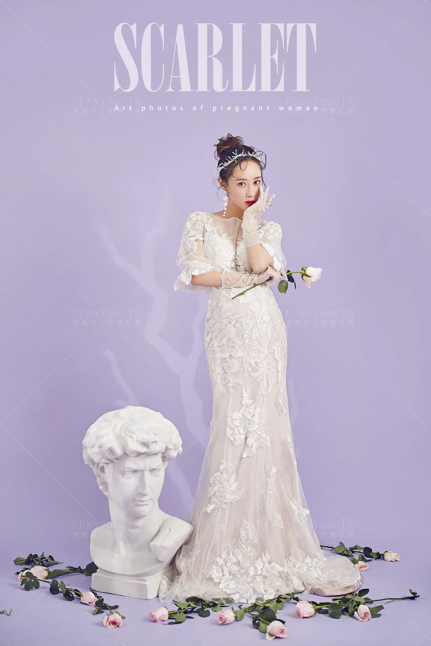 芳妮豆丁儿童摄影 舒伯特与玫瑰