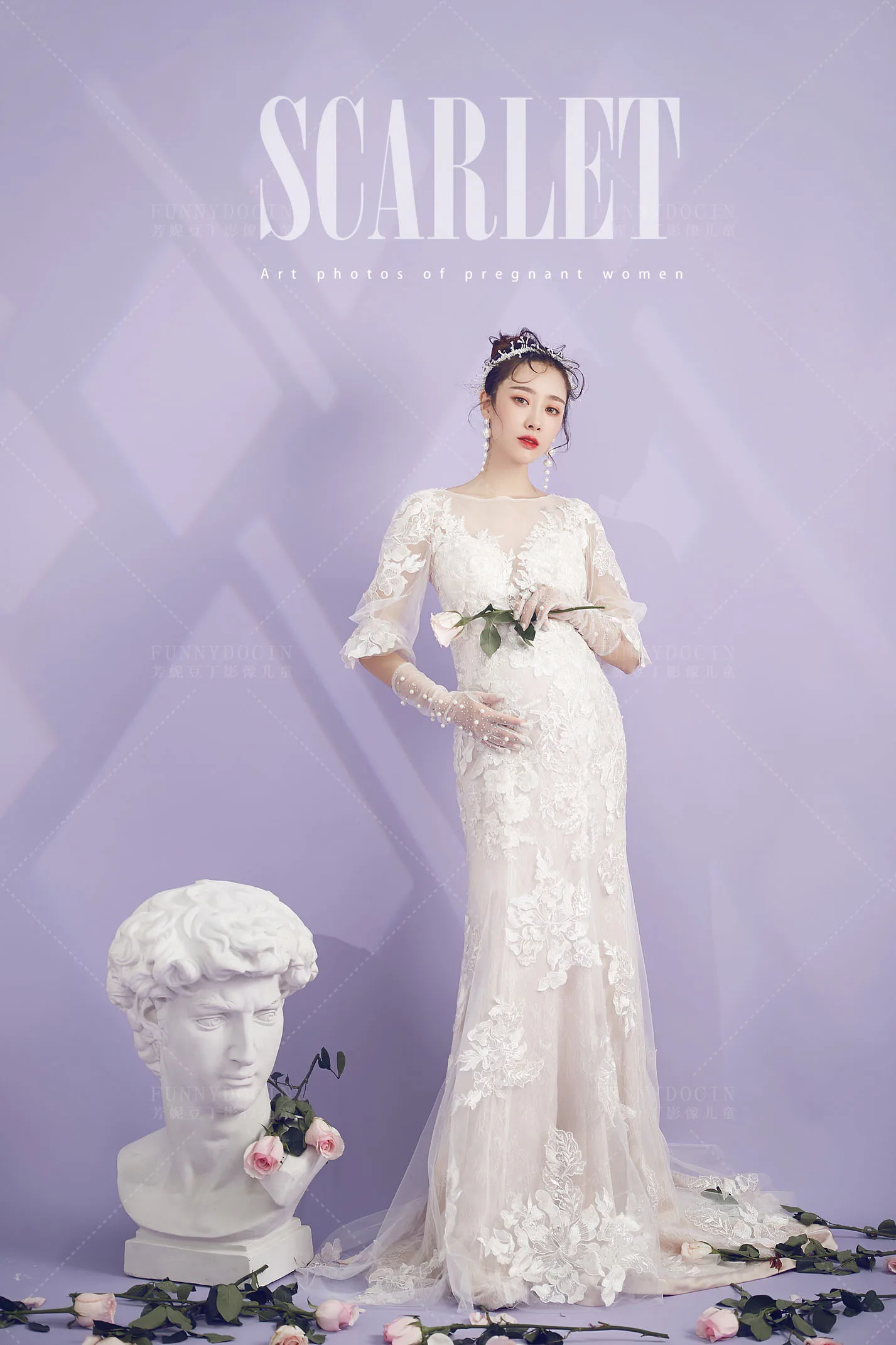 芳妮豆丁儿童摄影 舒伯特与玫瑰