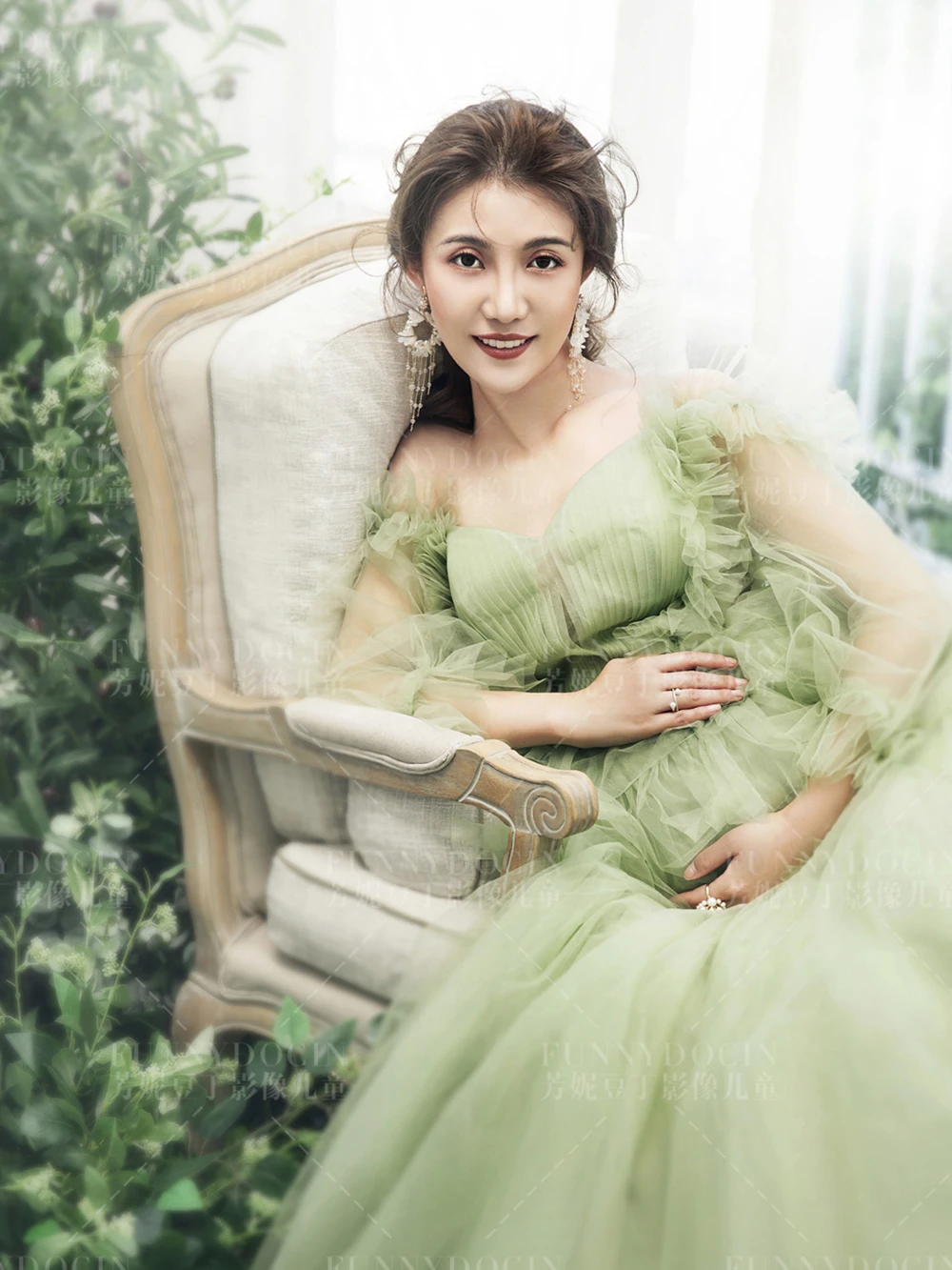 芳妮豆丁儿童摄影 超甜清新孕妇照，每一个画面都是满满的温馨！