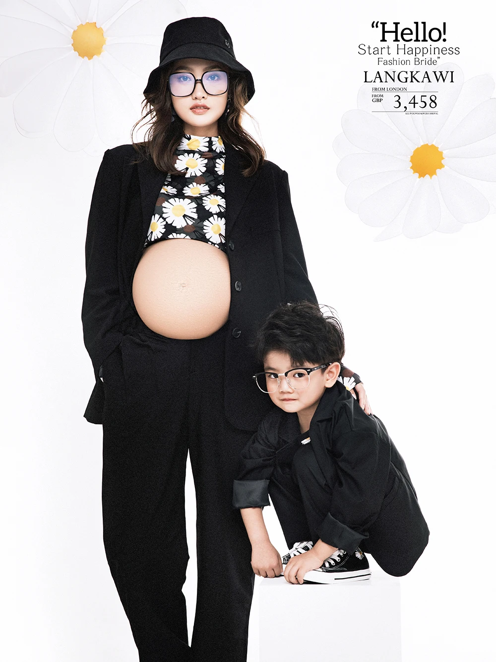 芳妮豆丁儿童摄影 二胎时代★这样拍孕照有爱又时髦！