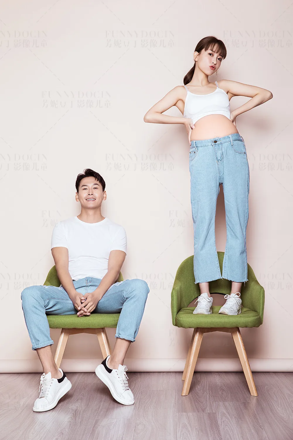 芳妮豆丁儿童摄影 带着老公安排一波孕照 | 有点喜欢❤