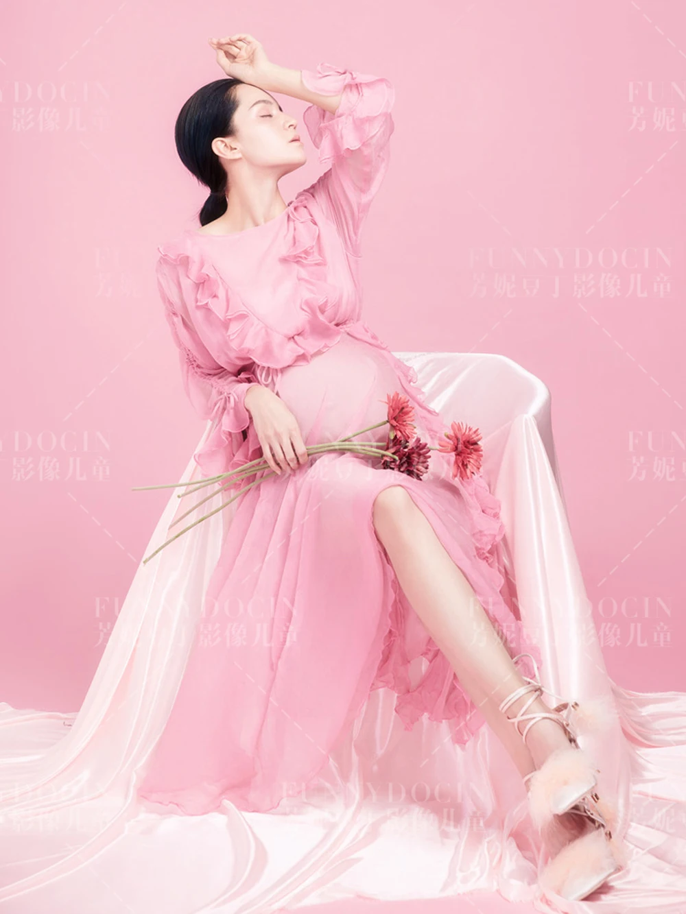 芳妮豆丁儿童摄影 花色柔然