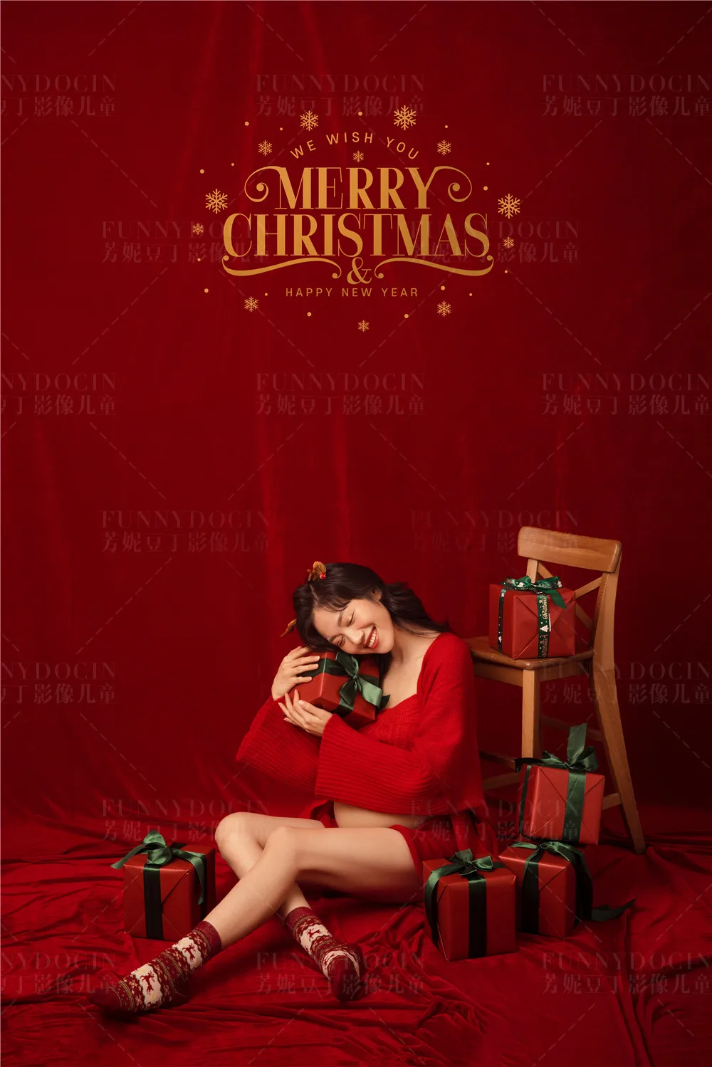 芳妮豆丁儿童摄影 适合圣诞节❀炫腹的孕妇照 | 接好孕❤