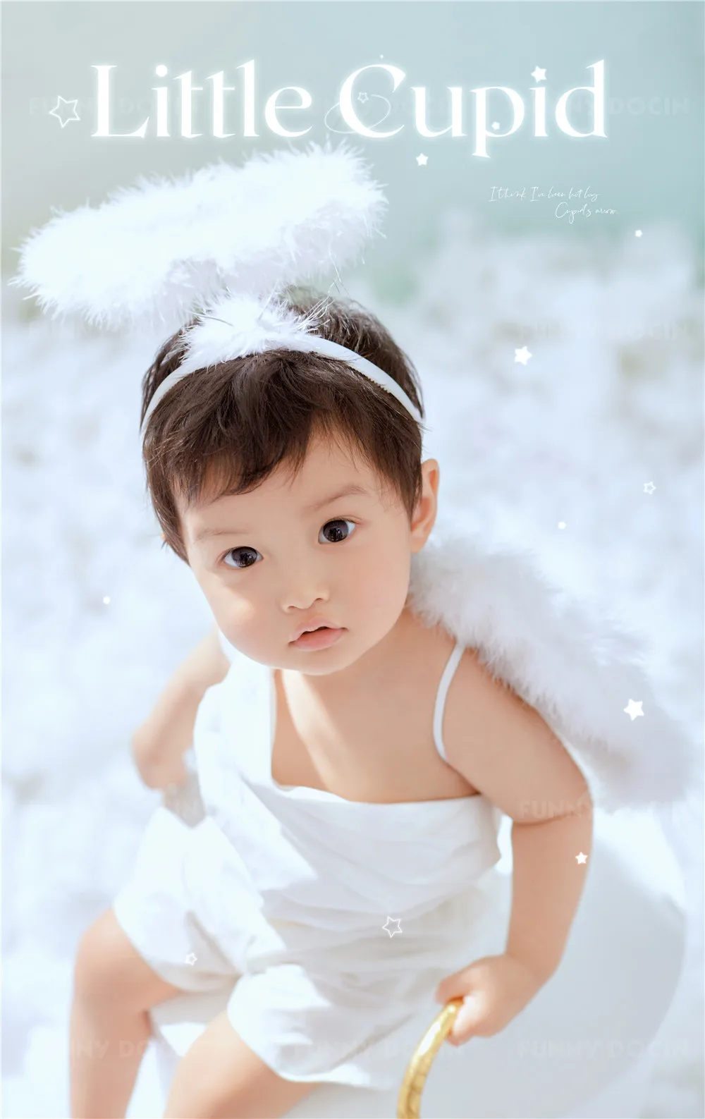 芳妮豆丁儿童摄影 梦幻天使-小小丘比特