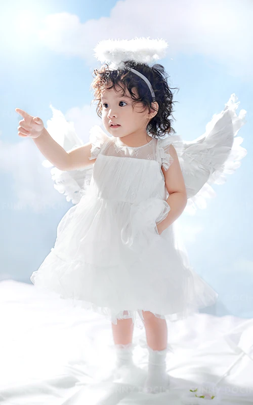 芳妮豆丁儿童摄影 梦幻天使-云中的Angel