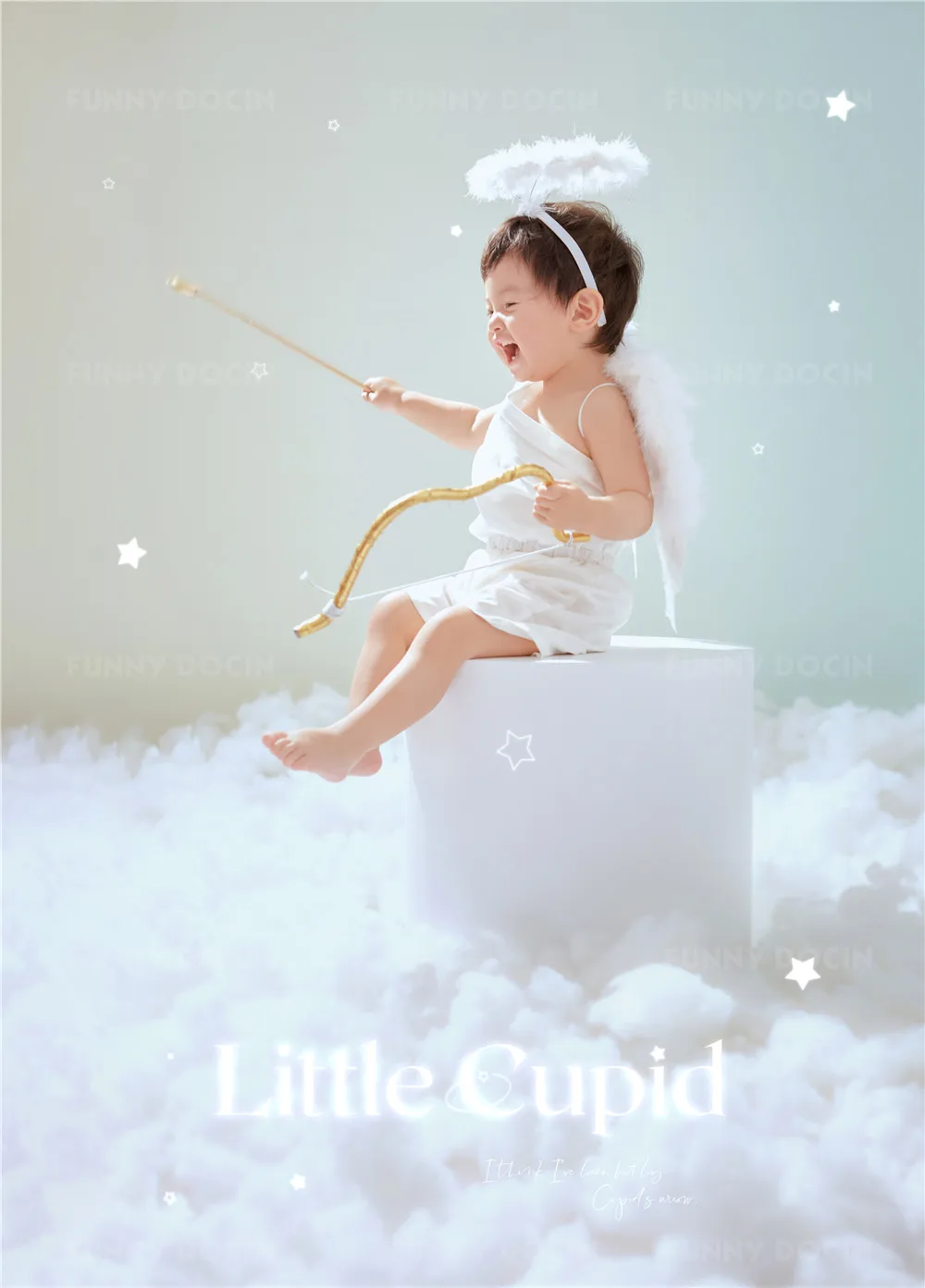 芳妮豆丁儿童摄影 梦幻天使-小小丘比特
