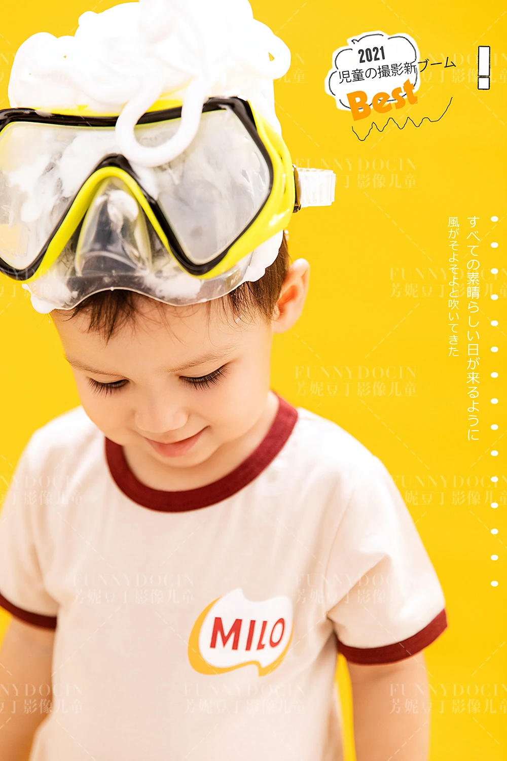 芳妮豆丁儿童摄影 爆米花浴球