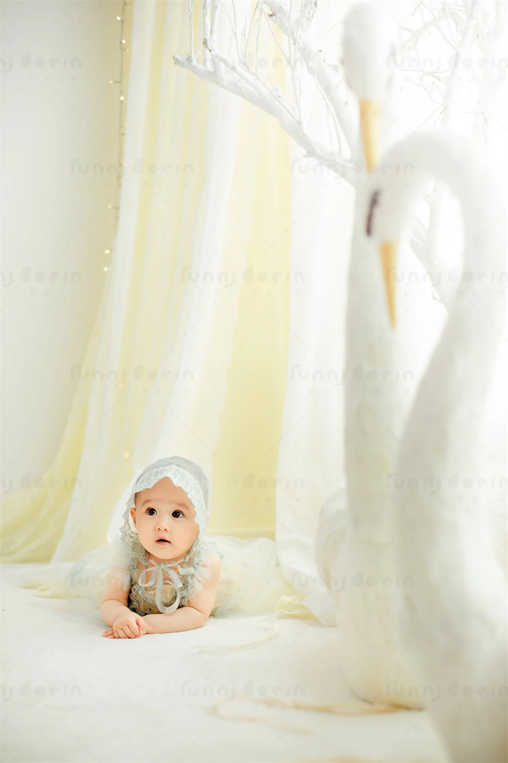 芳妮豆丁儿童摄影 天鹅秘境