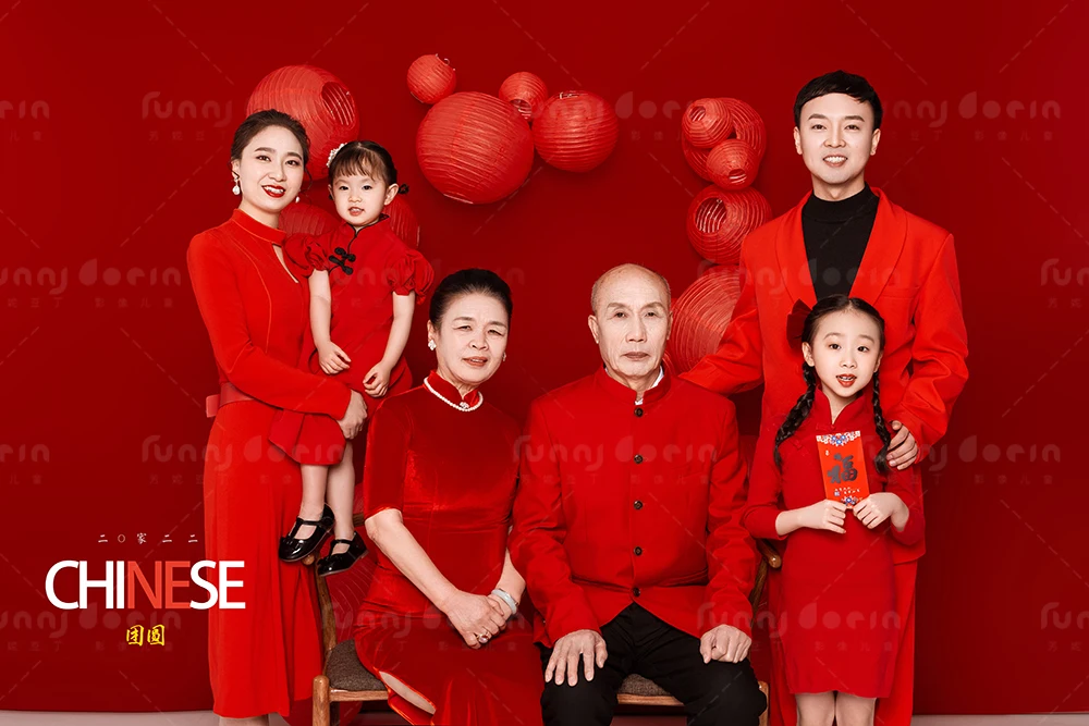 芳妮豆丁儿童摄影 全家福