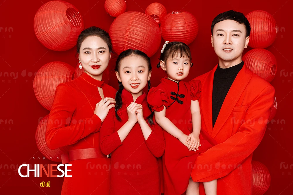 芳妮豆丁儿童摄影 全家福