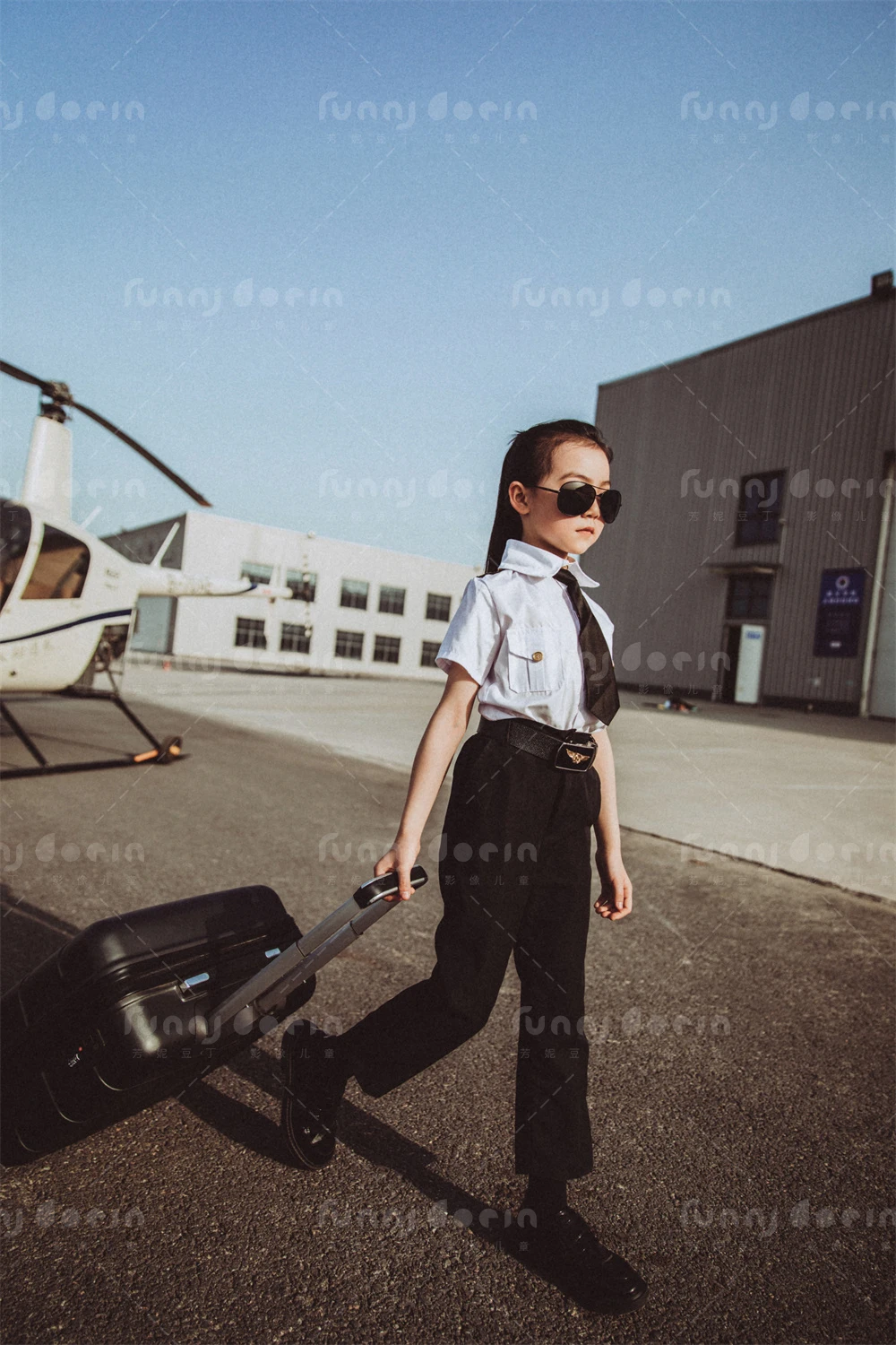 芳妮豆丁儿童摄影 机场