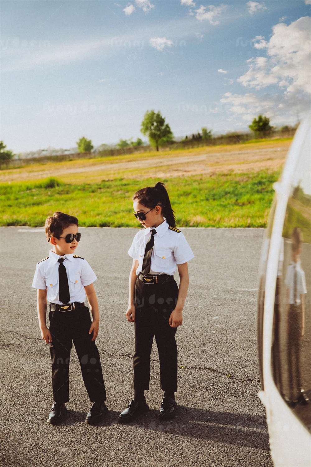 芳妮豆丁儿童摄影 机场
