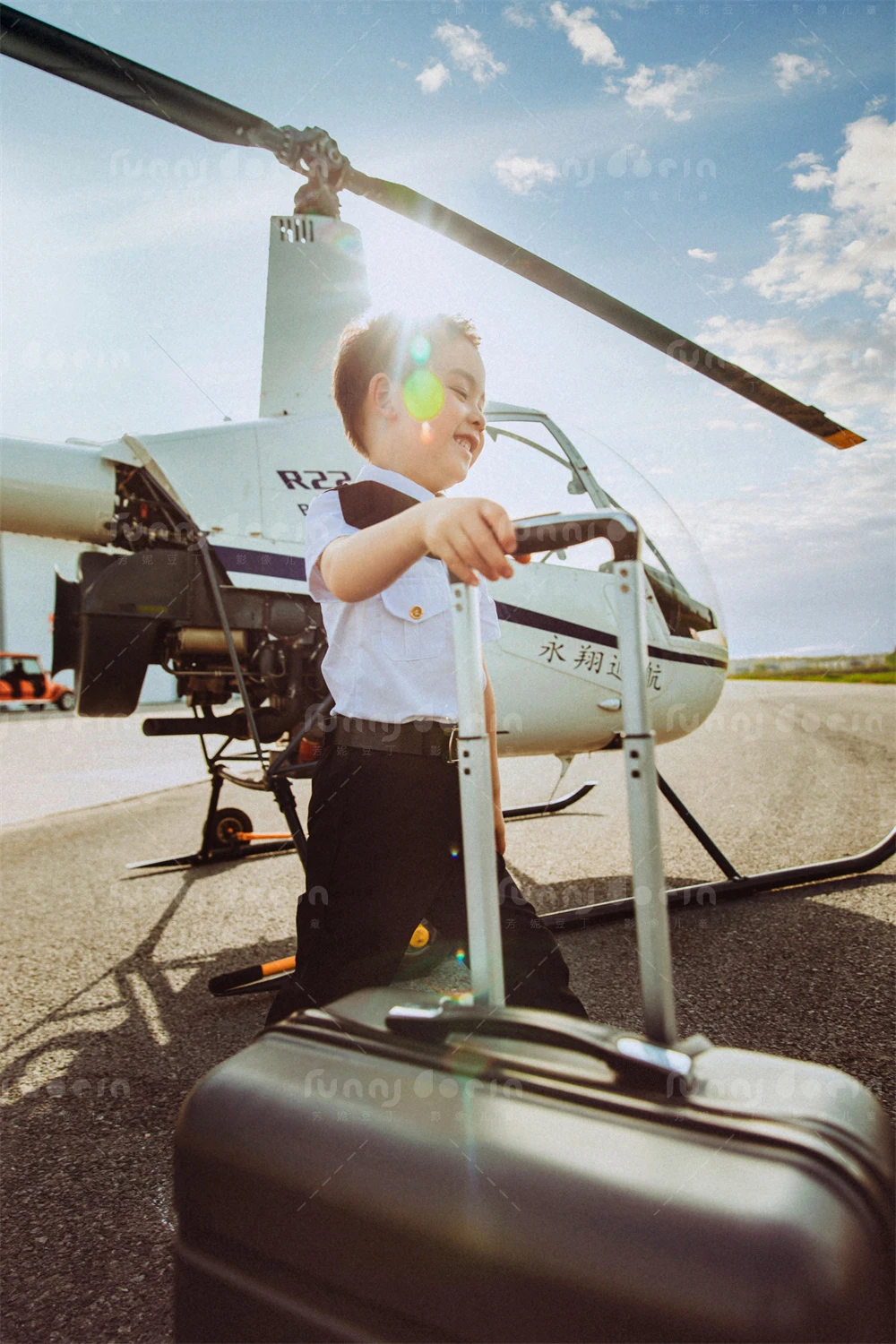 芳妮豆丁儿童摄影 机场