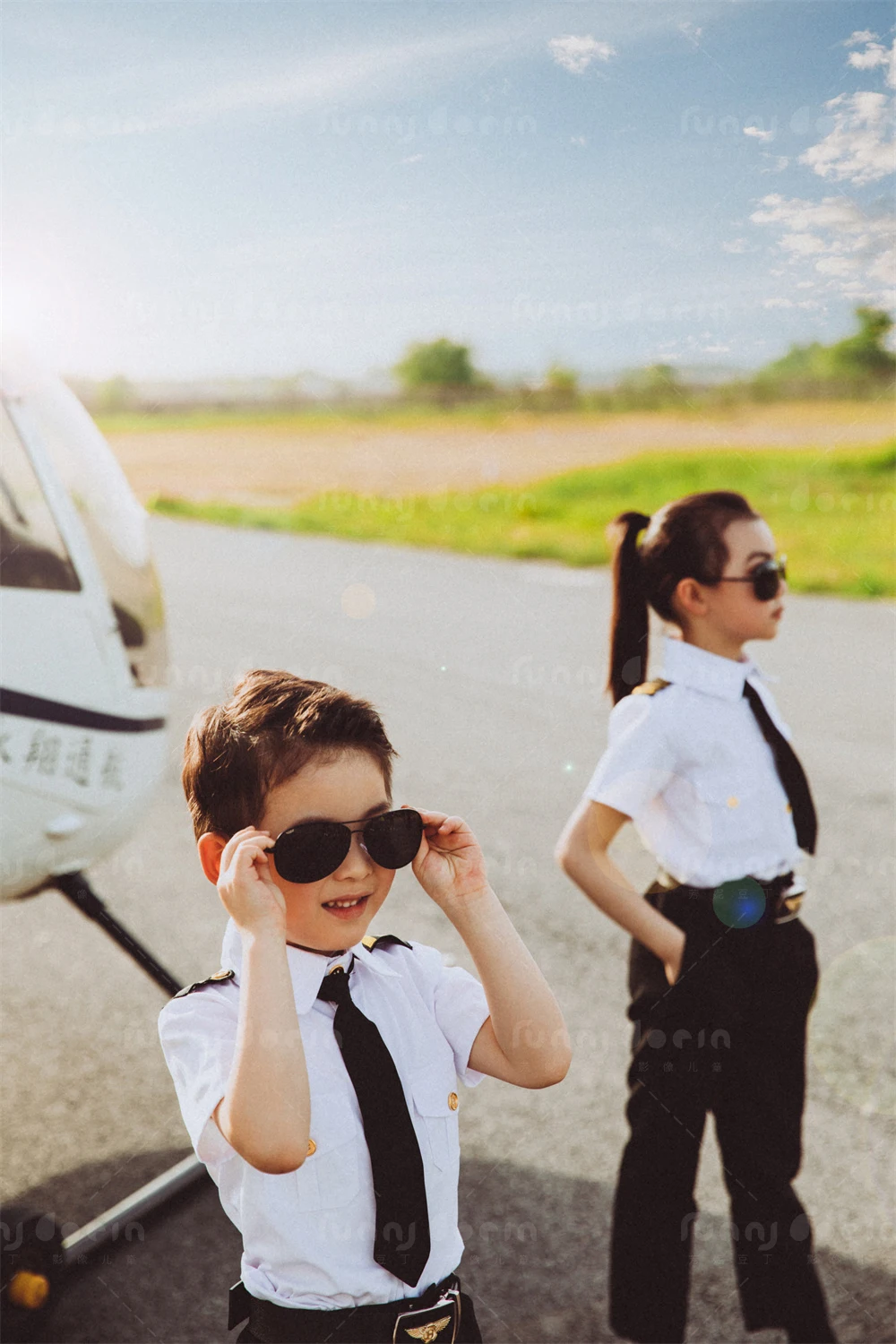 芳妮豆丁儿童摄影 机场