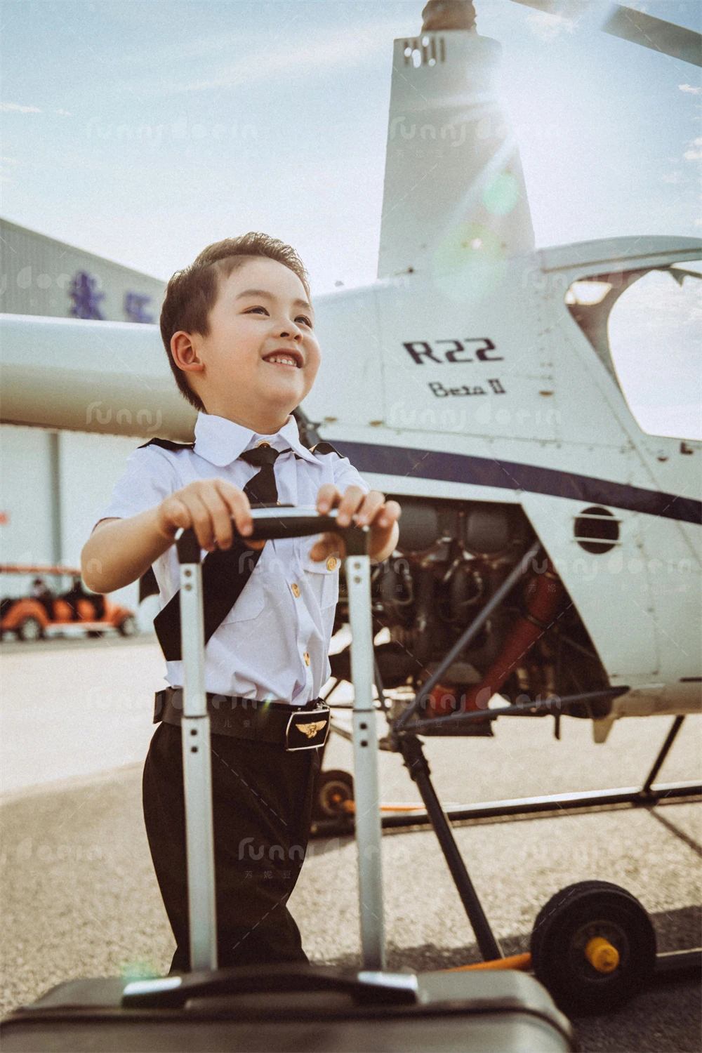 芳妮豆丁儿童摄影 机场