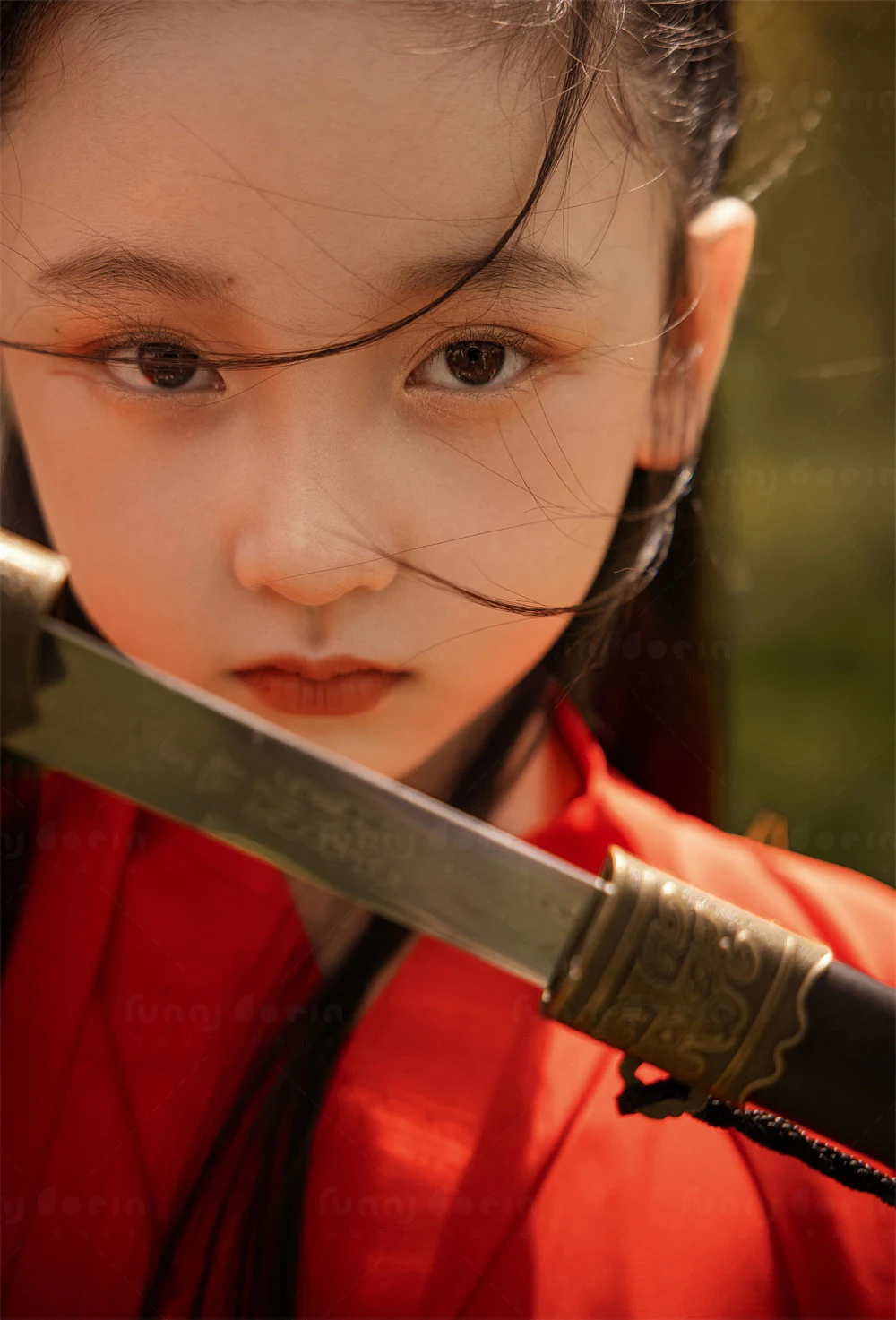芳妮豆丁儿童摄影 红衣锦绣