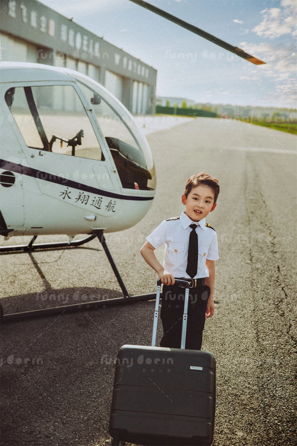 芳妮豆丁儿童摄影 机场