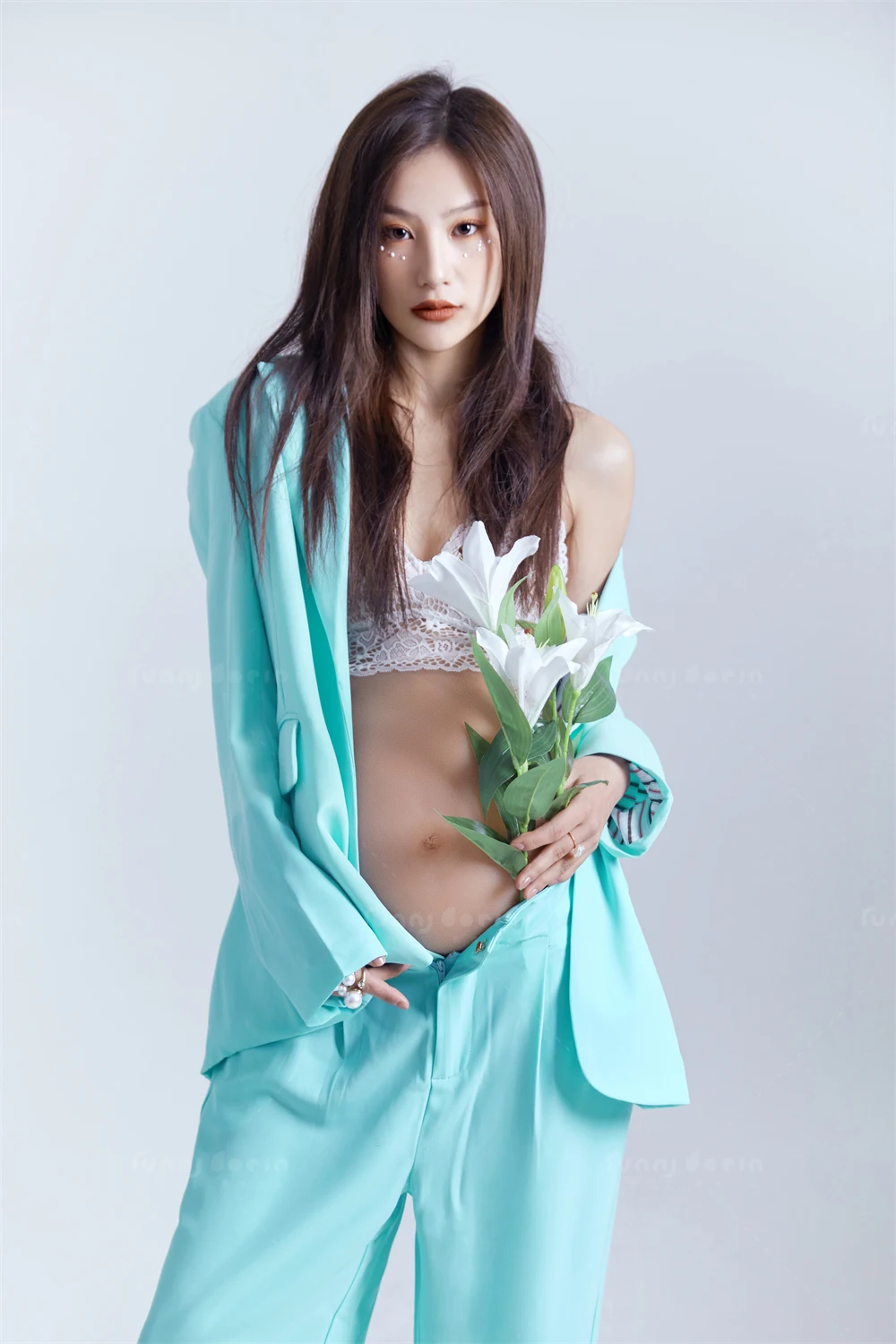 芳妮豆丁儿童摄影 霜结青蓝