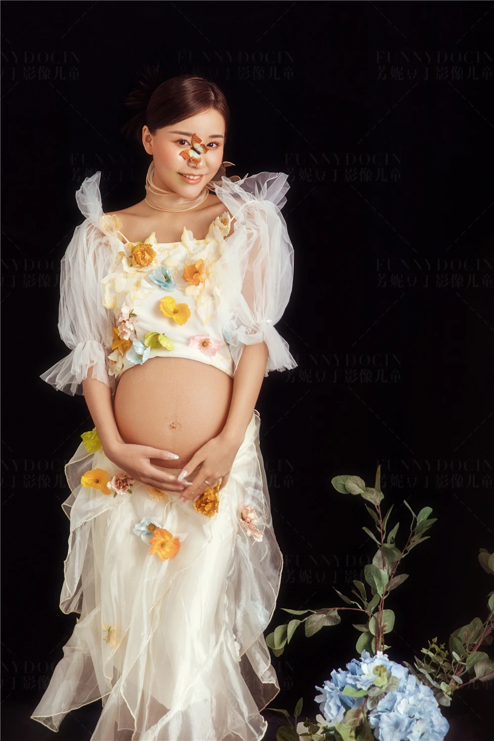 芳妮豆丁儿童摄影 花间惊鸿