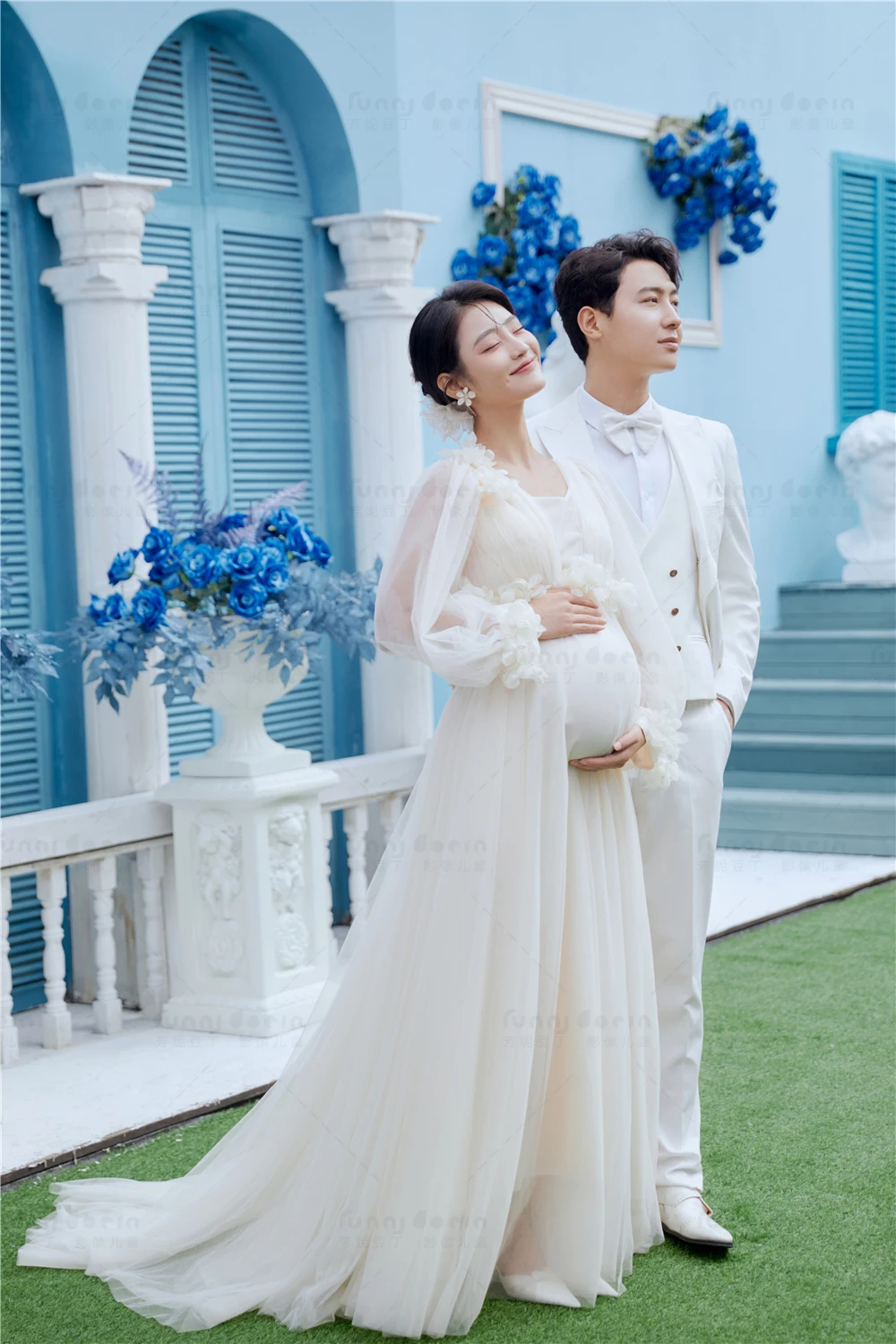 芳妮豆丁儿童摄影 蓝色大海传说