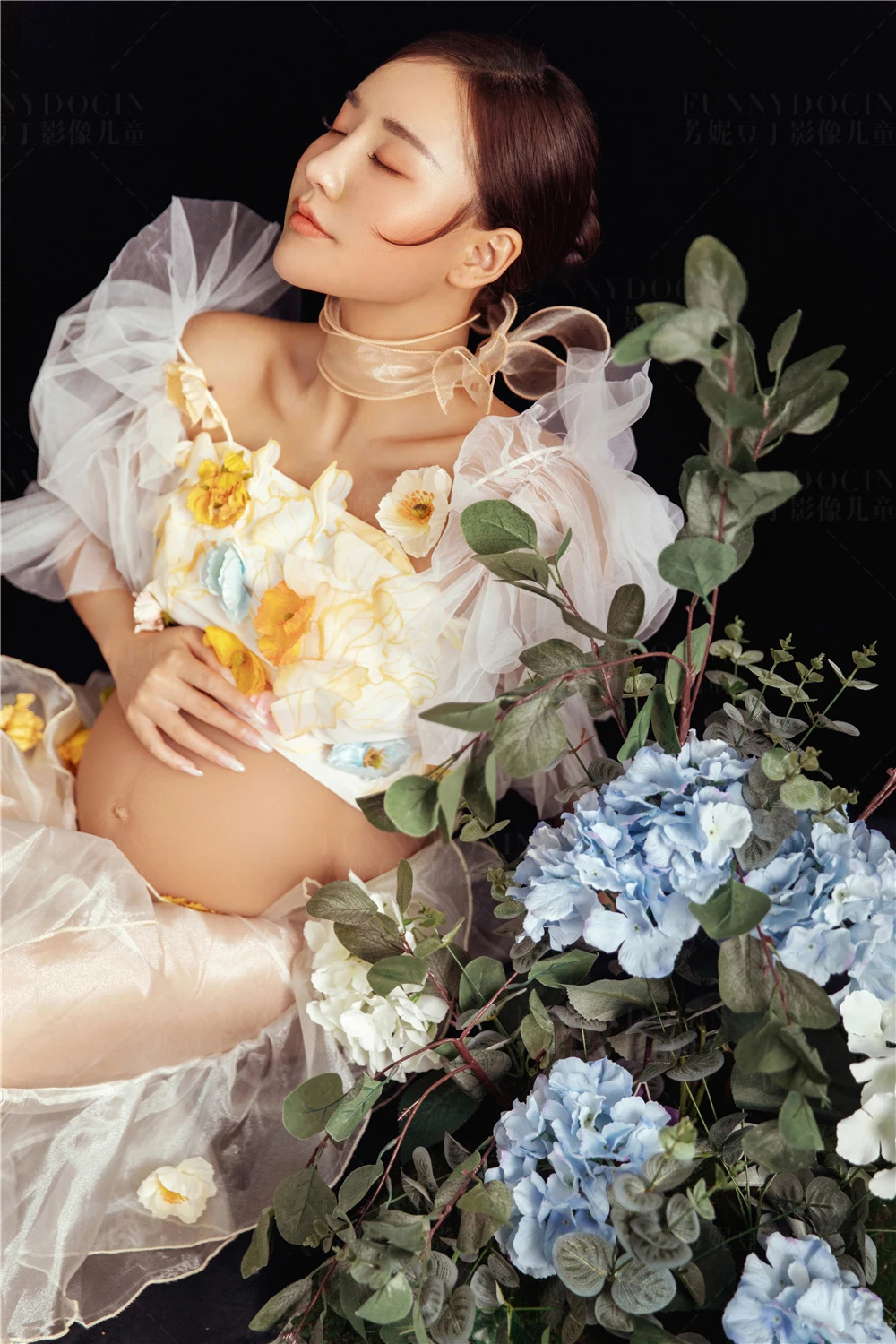 芳妮豆丁儿童摄影 花间惊鸿