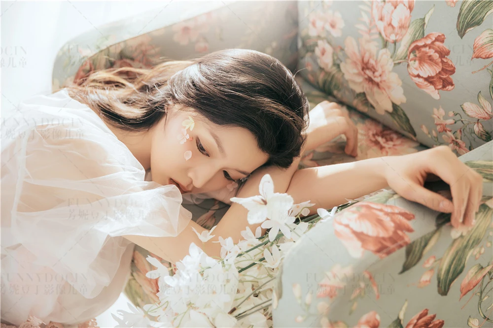 芳妮豆丁儿童摄影 花间惊鸿