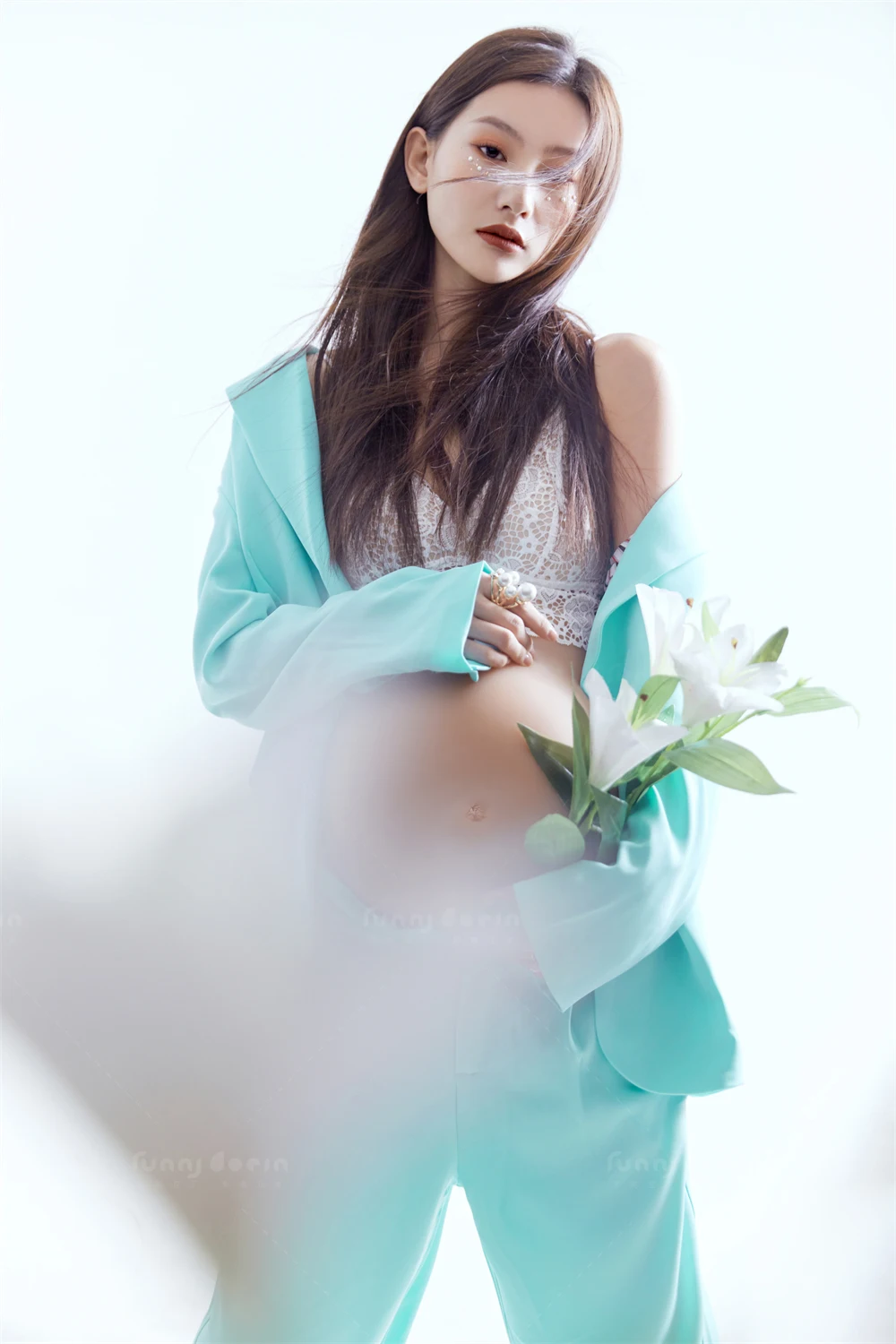 芳妮豆丁儿童摄影 霜结青蓝