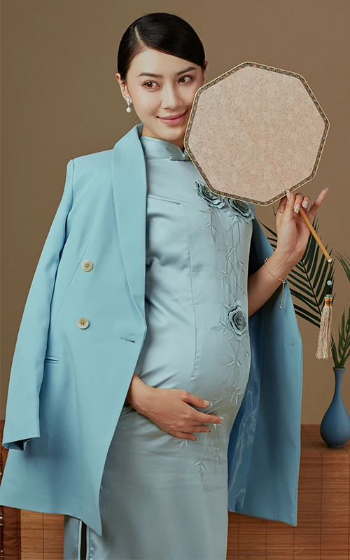 芳妮豆丁儿童摄影 纤手团扇