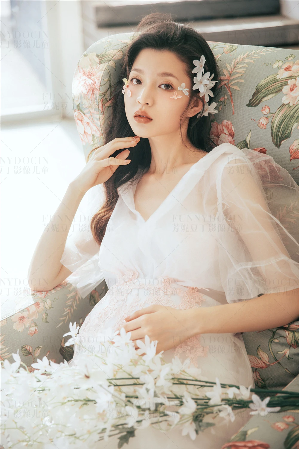 芳妮豆丁儿童摄影 花间惊鸿