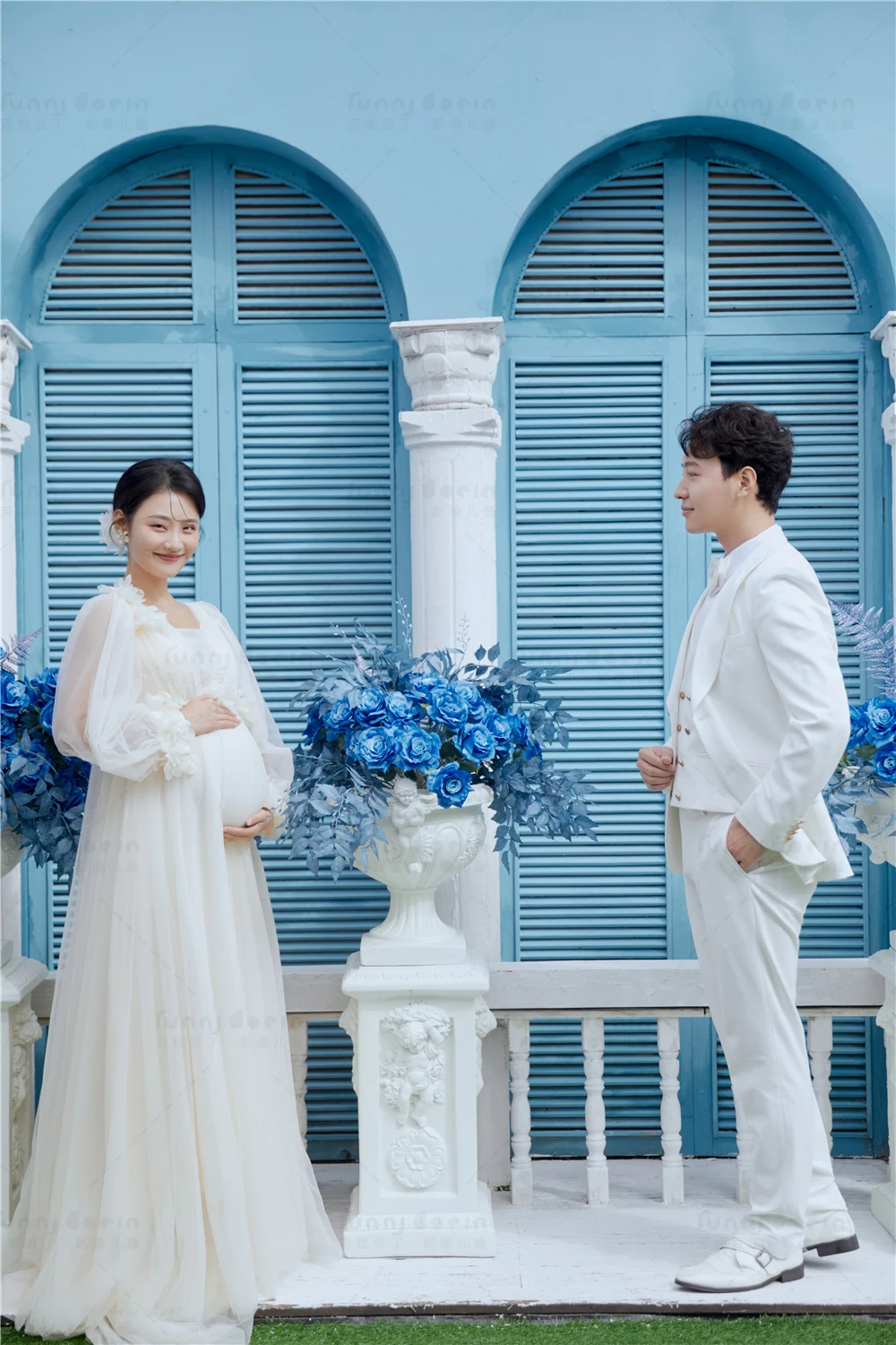 芳妮豆丁儿童摄影 蓝色大海传说