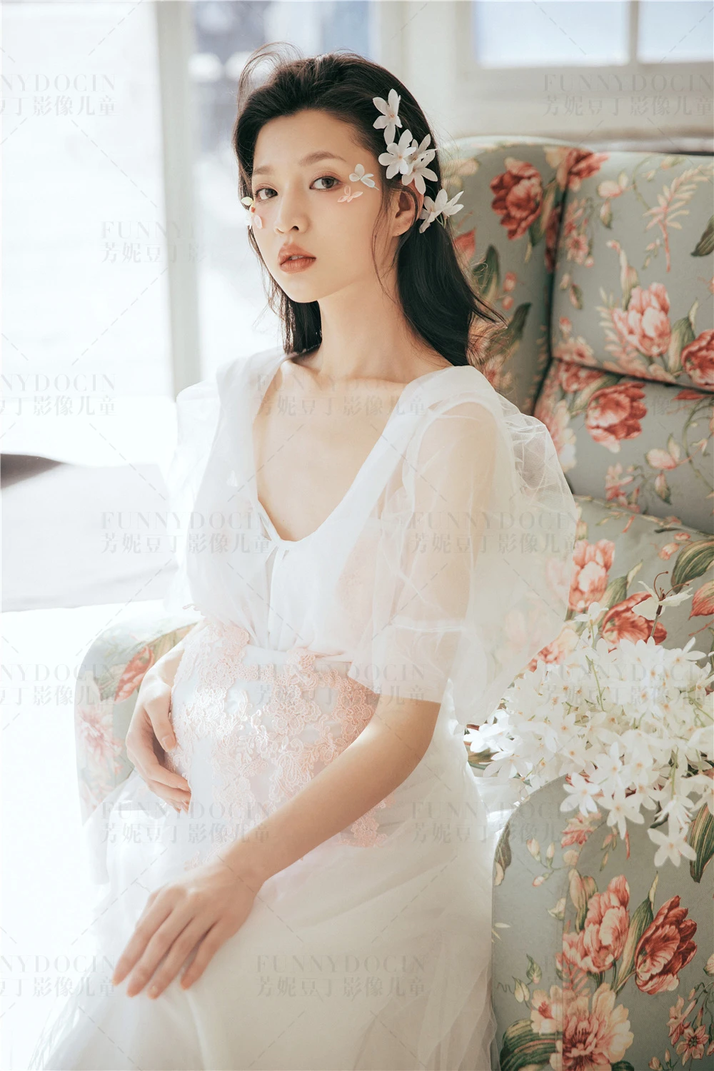 芳妮豆丁儿童摄影 花间惊鸿