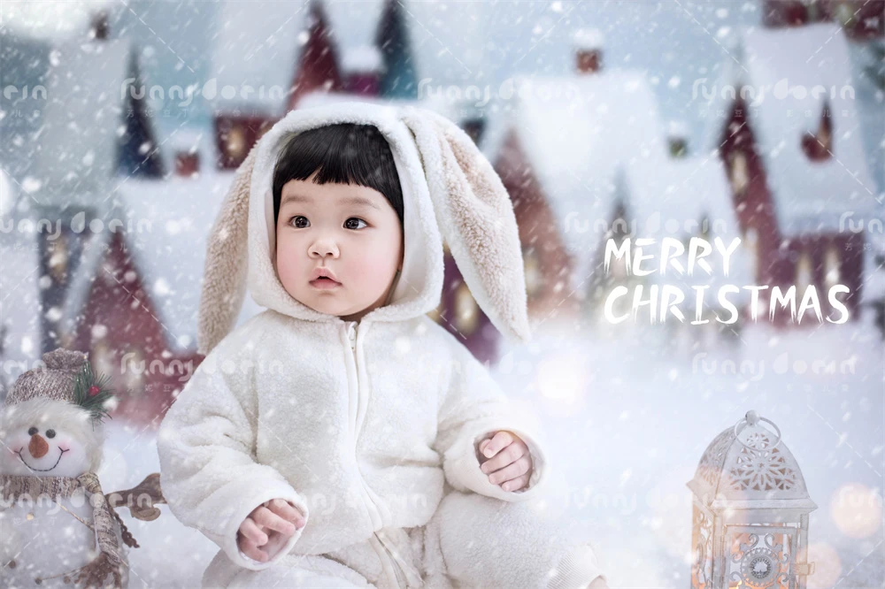 芳妮豆丁儿童摄影 雪国童话