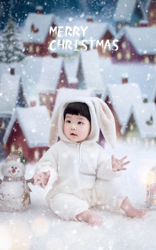 芳妮豆丁儿童摄影 雪国童话