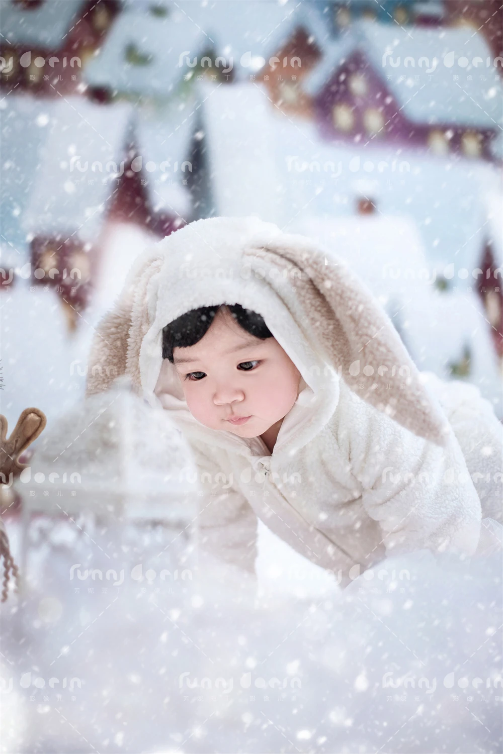 芳妮豆丁儿童摄影 雪国童话