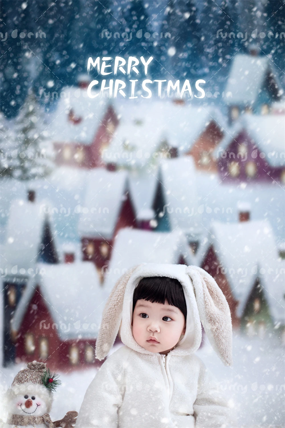 芳妮豆丁儿童摄影 雪国童话