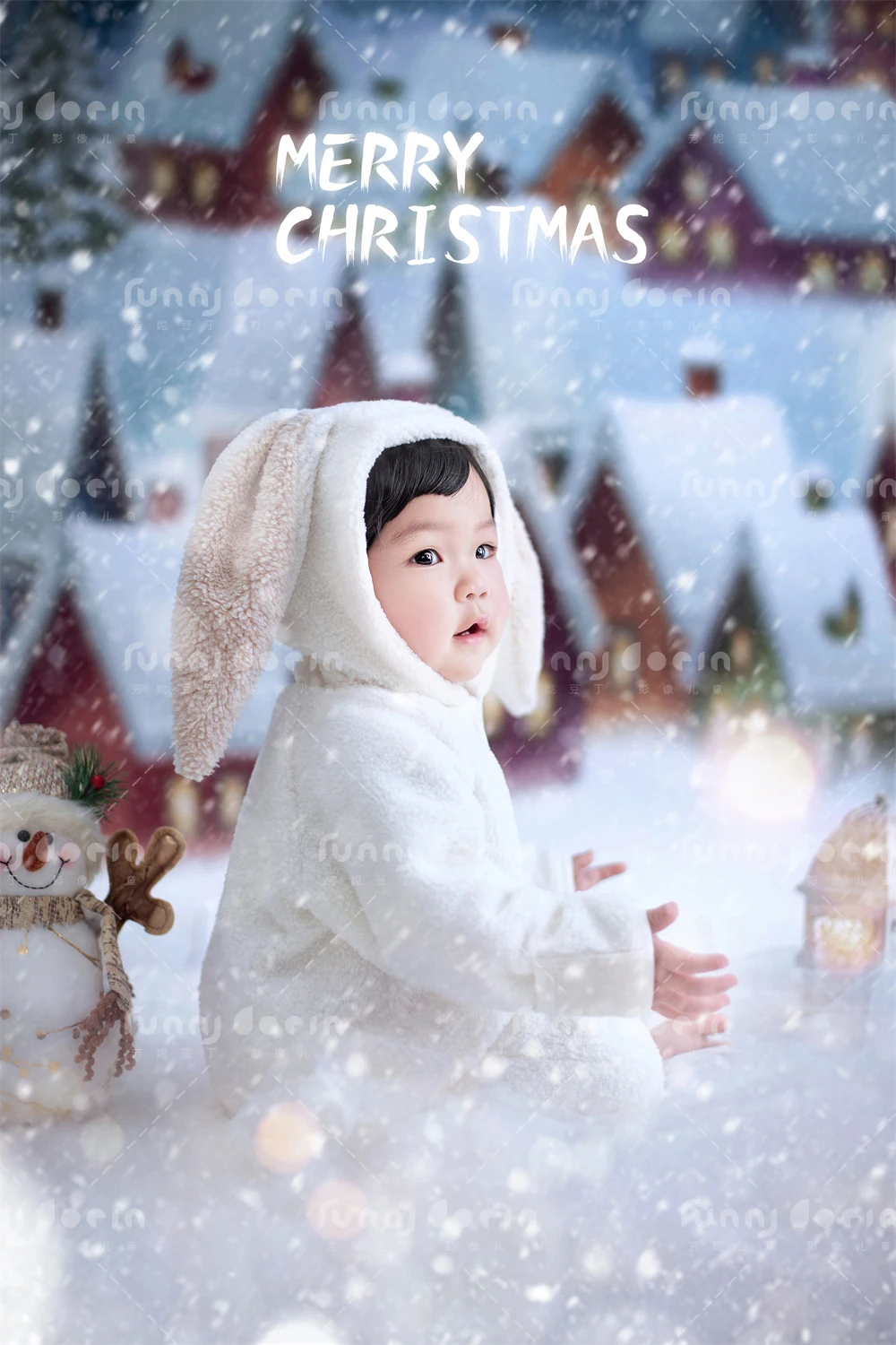 芳妮豆丁儿童摄影 雪国童话